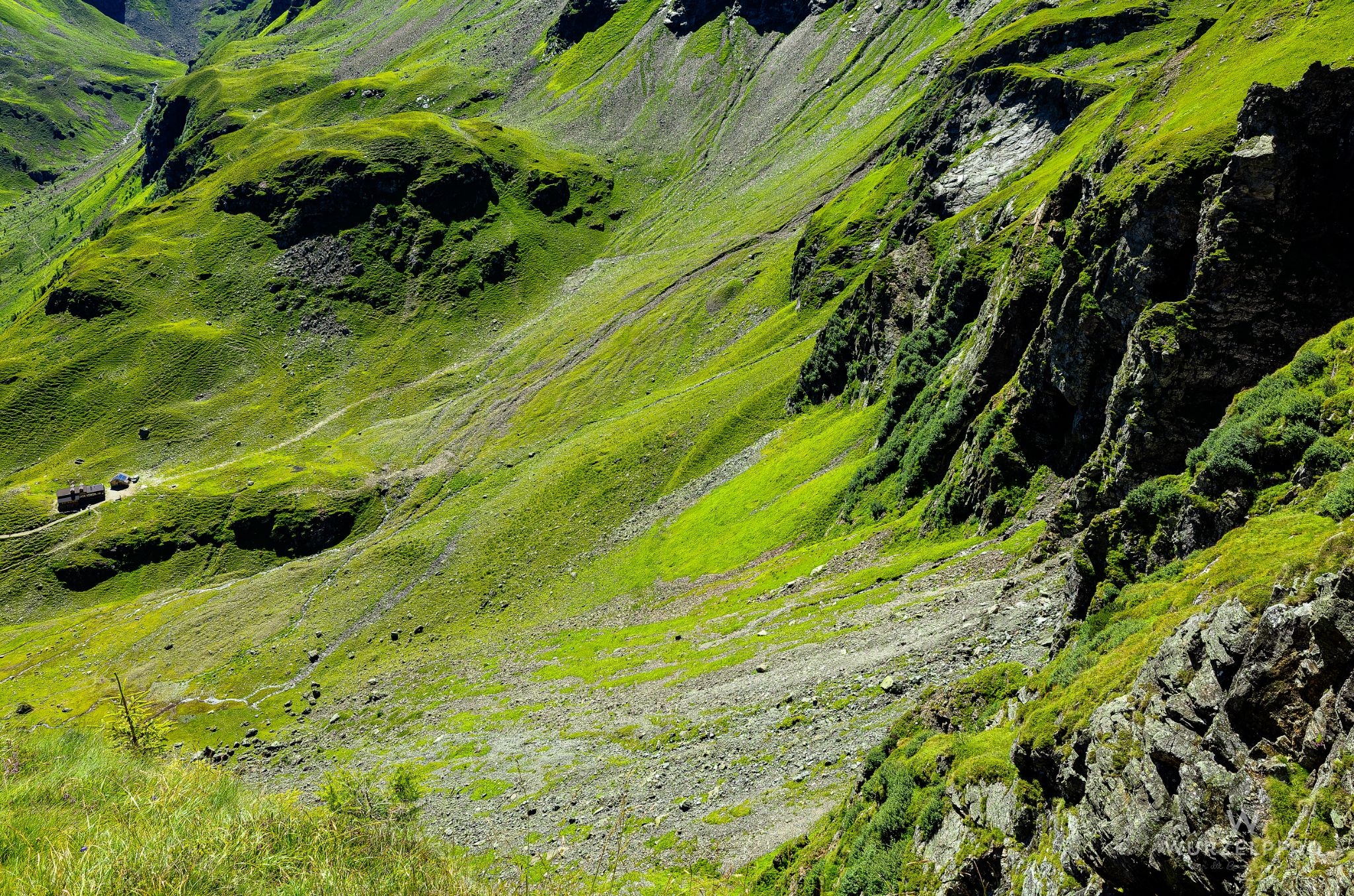 Tiefblick auf die Keinprechthütte